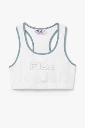 FILA Rebeca Bra Top Shirts White,Womens Clothing | CA.ULQPWK735